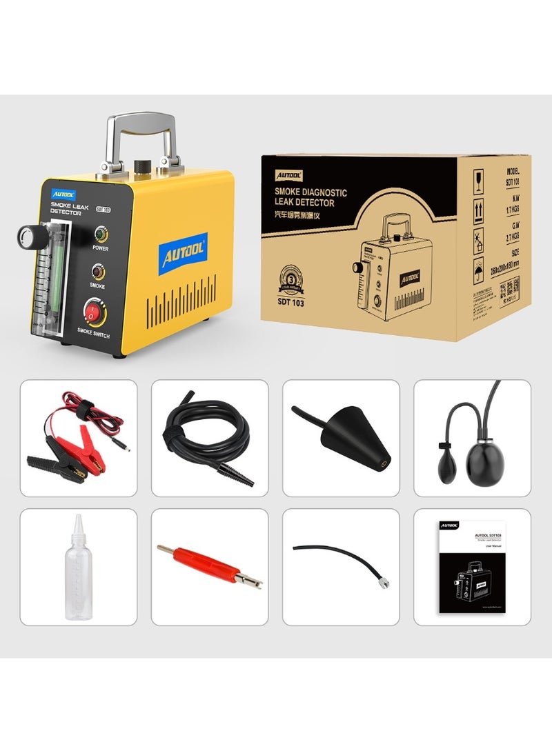 AUTOOL SDT103 Automotive Smoke Leak Tester & Detector Machine for EVAP System - Fast 10-Second Smoke, Portable - Image 4